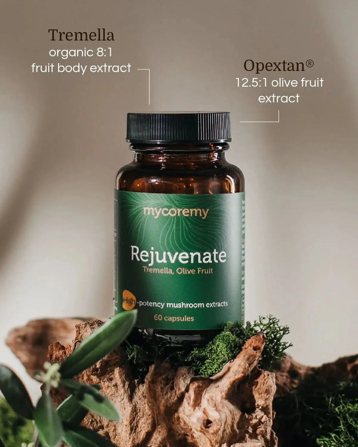 Rejuvenate suppliments image with ingredients