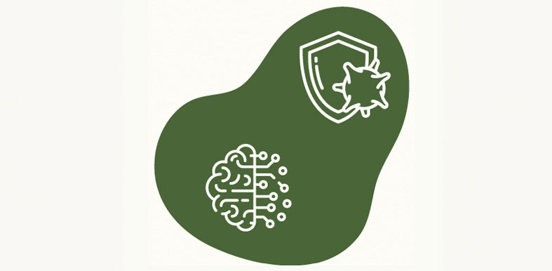 Immunity and brain health support icon for mobile